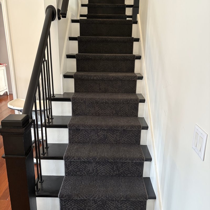After: Shaw Vintage Revival in Wrought Iron on the main flight.